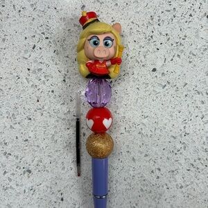 Rare Miss Piggy Doorables Pen with ink refill